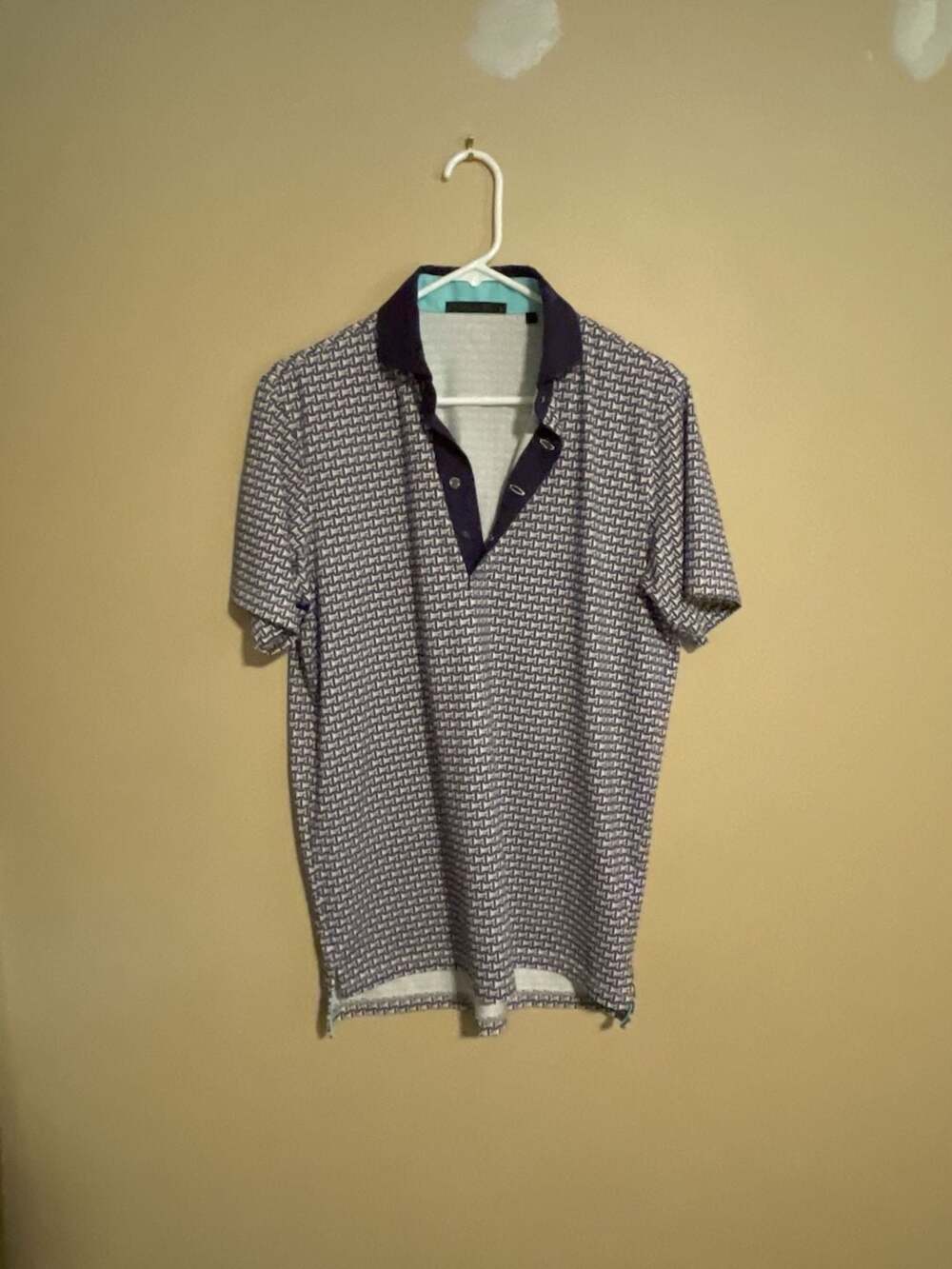 Greyson Polo Shirt Size S Geo Print Golf